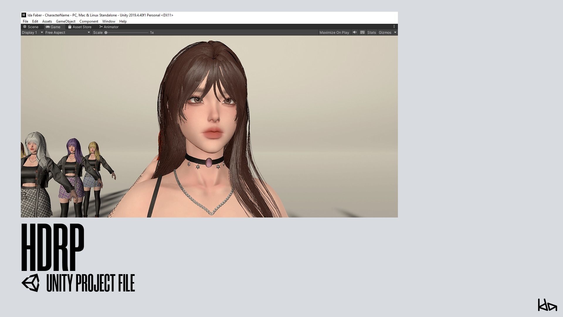 K-POP SERIES Ryu - Game Ready Low-poly 3D model_28