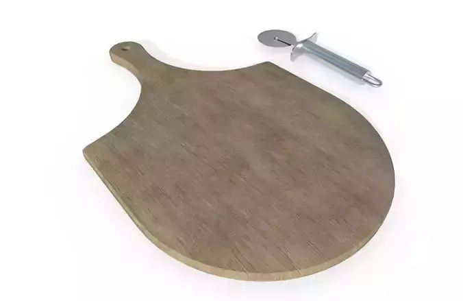Wooden Pizza Peel 01