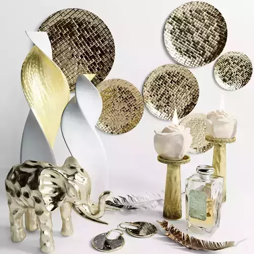 Decor collection Candle and figurine of an elephant