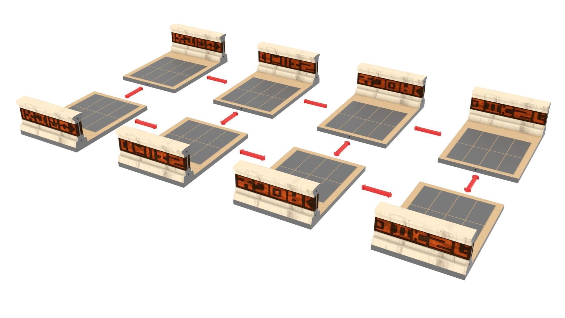 Ralph McQuarries Bazaar - Set 1 - Bridge 1-6 scale Free 3D print model_6