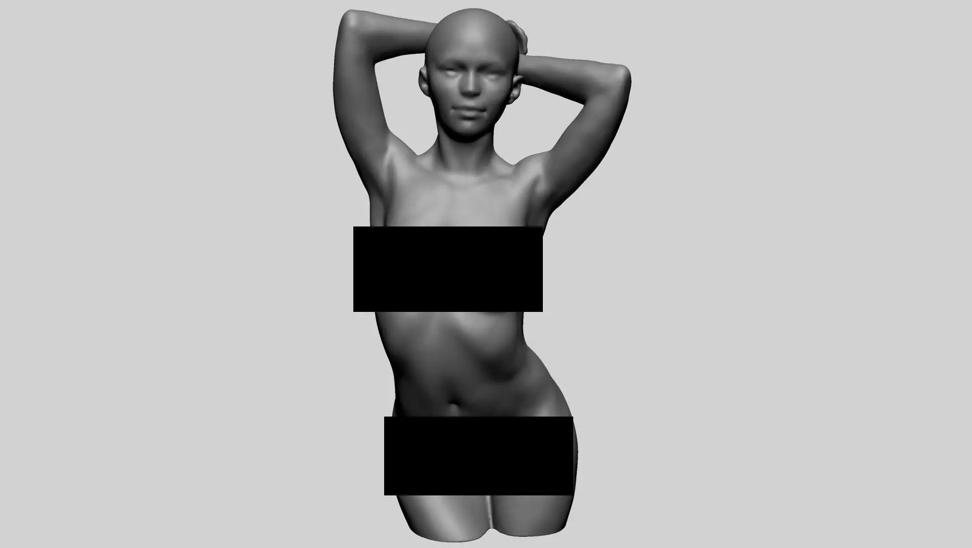 Female Torso B 3D model_0