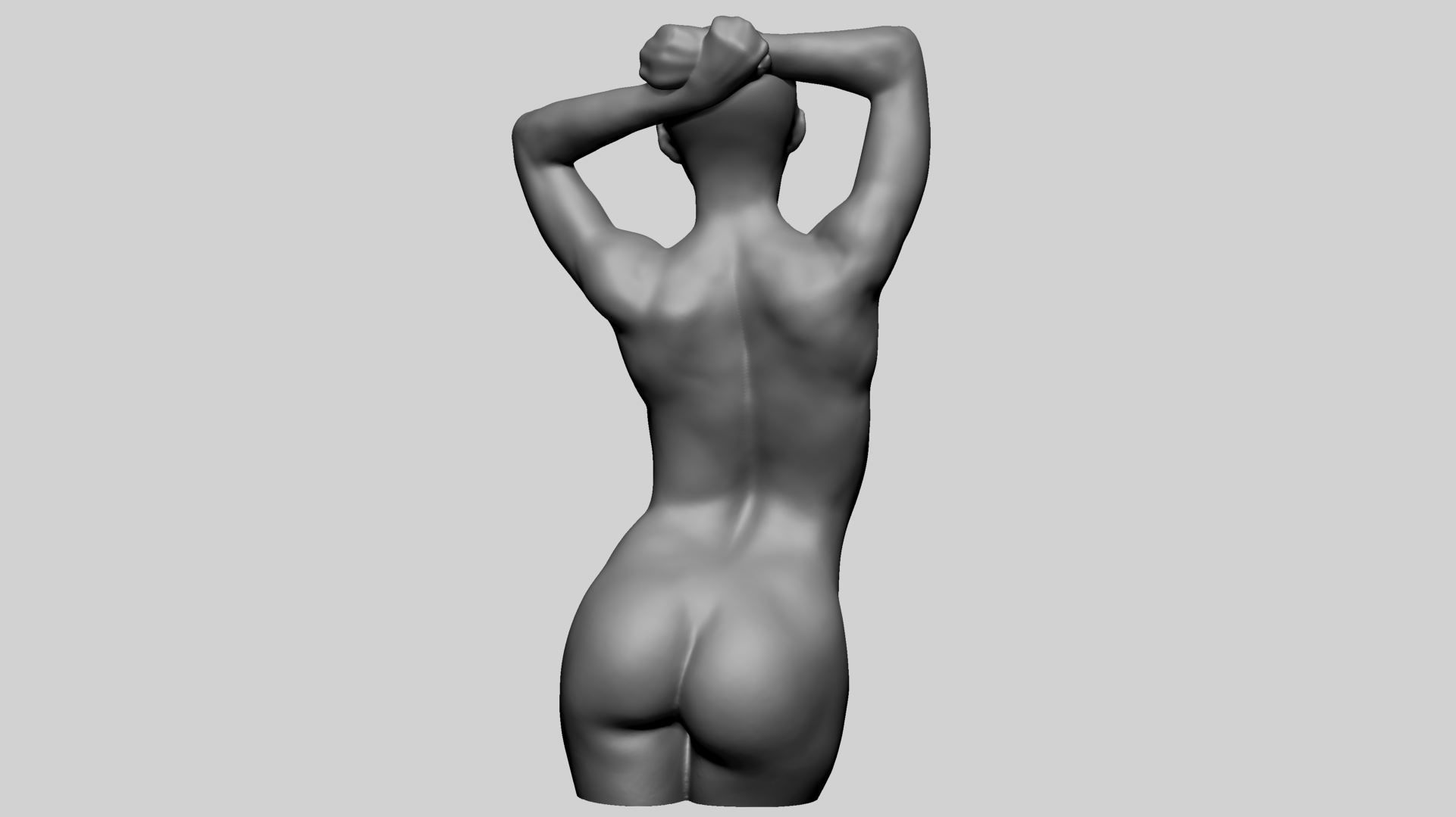Female Torso B 3D model_4