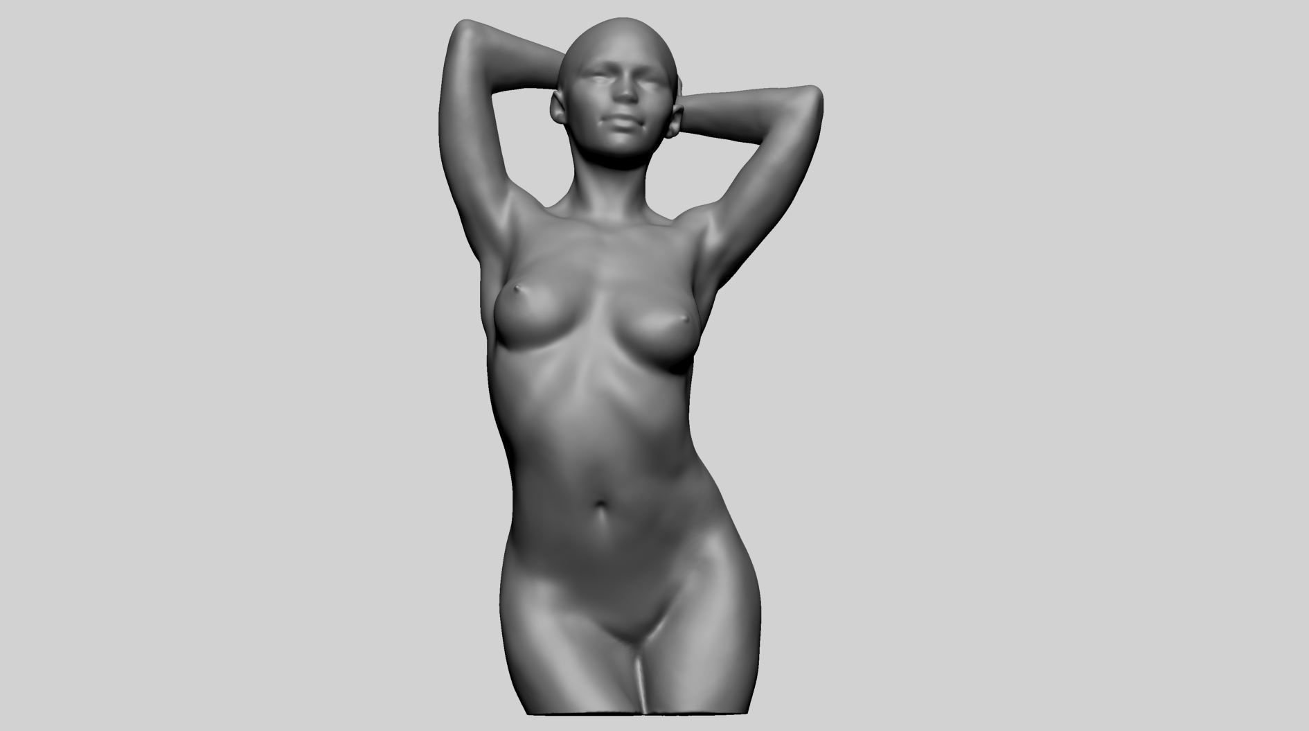 Female Torso B 3D model_8