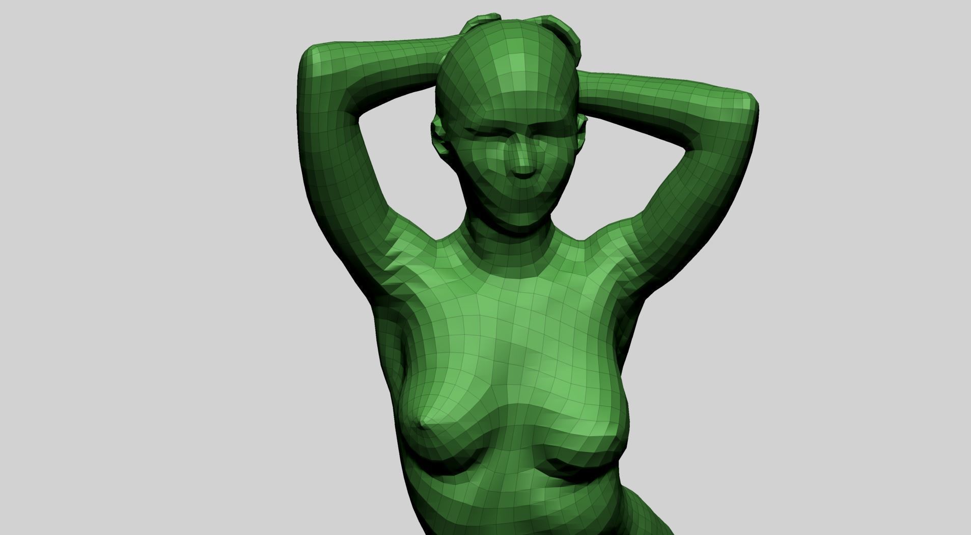 Female Torso B 3D model_10