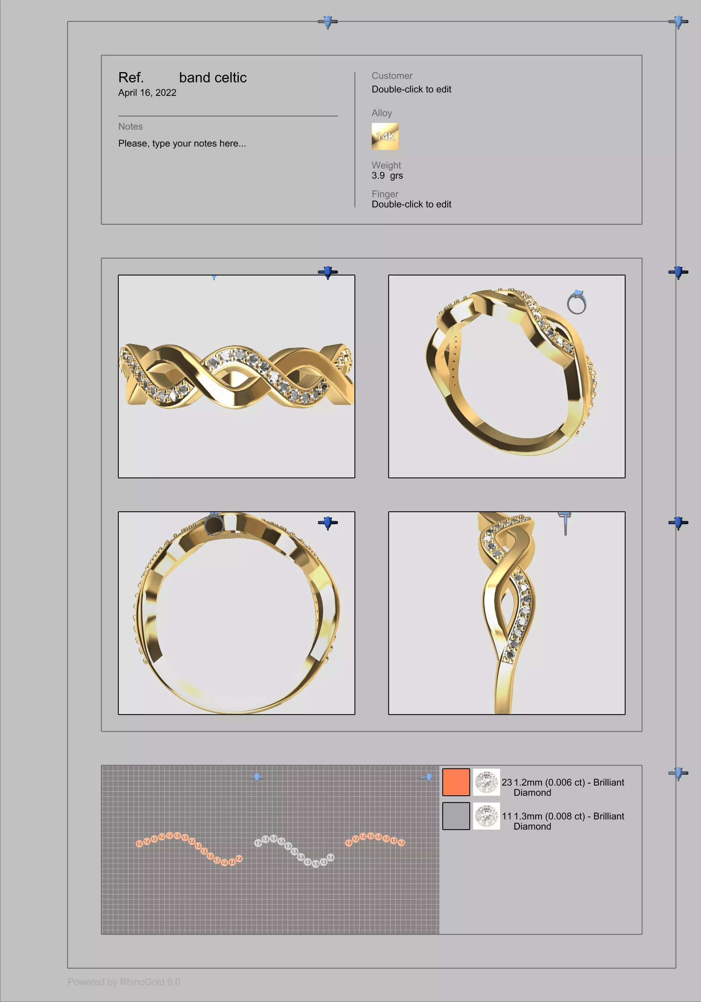Celtic Band 3D print model_0