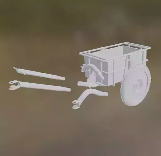 IF8 German infrantry cart Trailer model