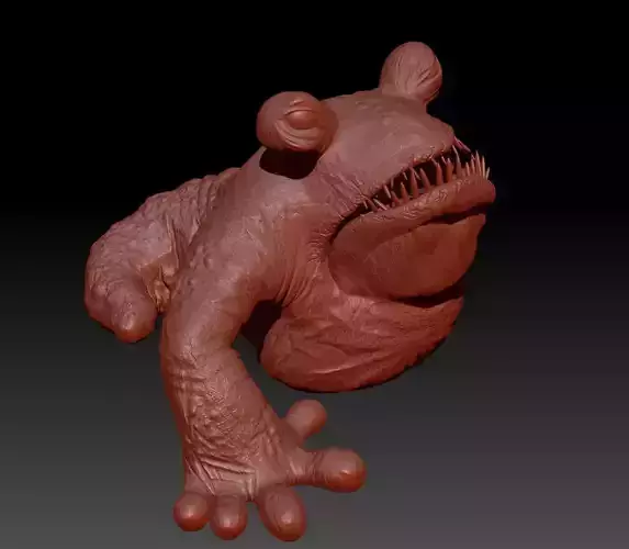 Bubo Alien Dog Jabba Palace 3D print model