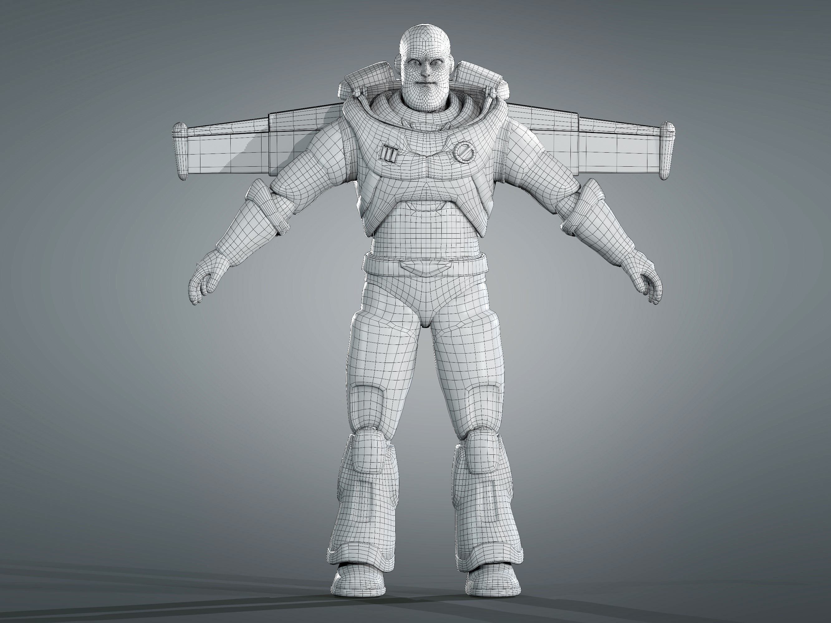Buzz Lightyear From Movie Low-poly 3D model_9