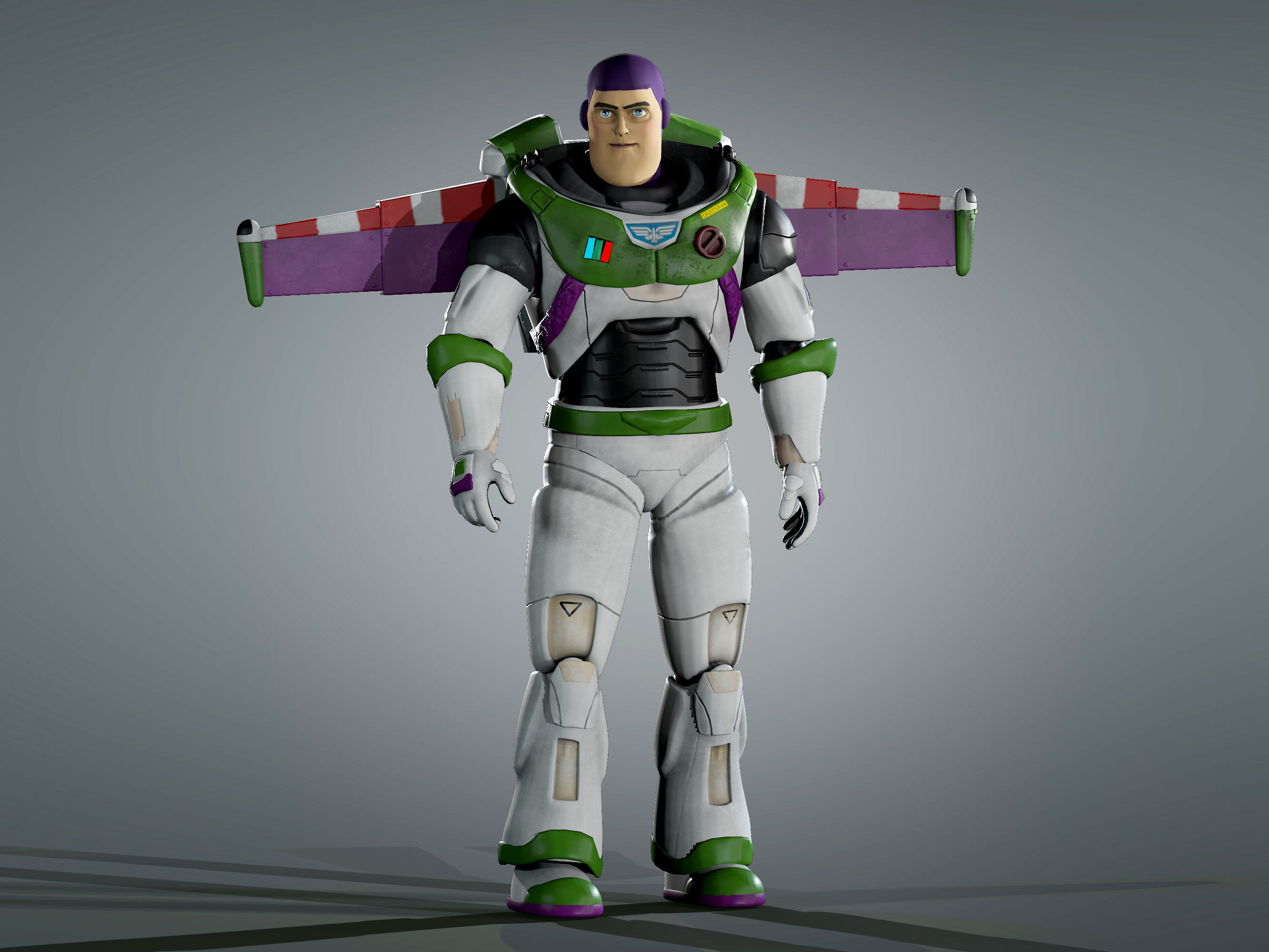 Buzz Lightyear From Movie Low-poly 3D model_4