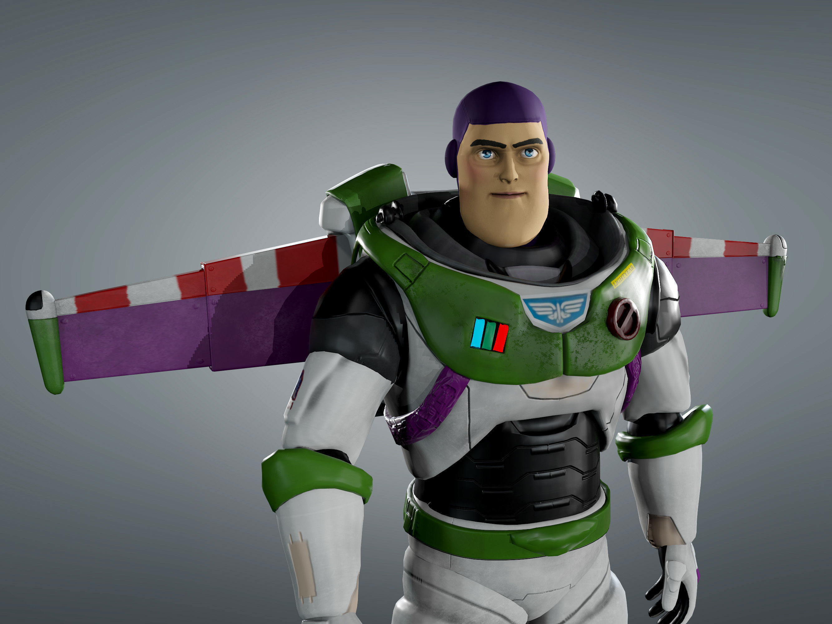 Buzz Lightyear From Movie Low-poly 3D model_6