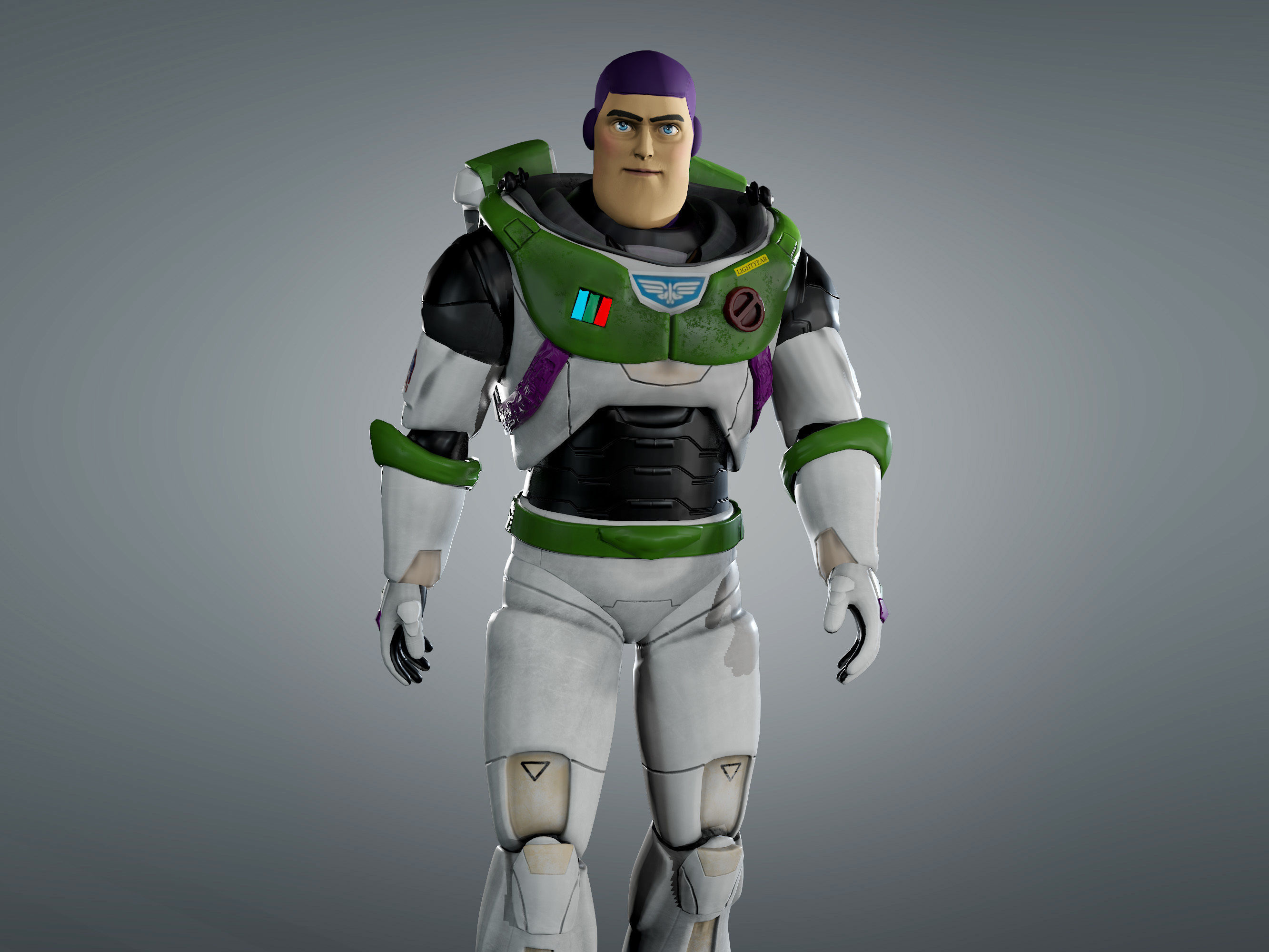 Buzz Lightyear From Movie Low-poly 3D model_3