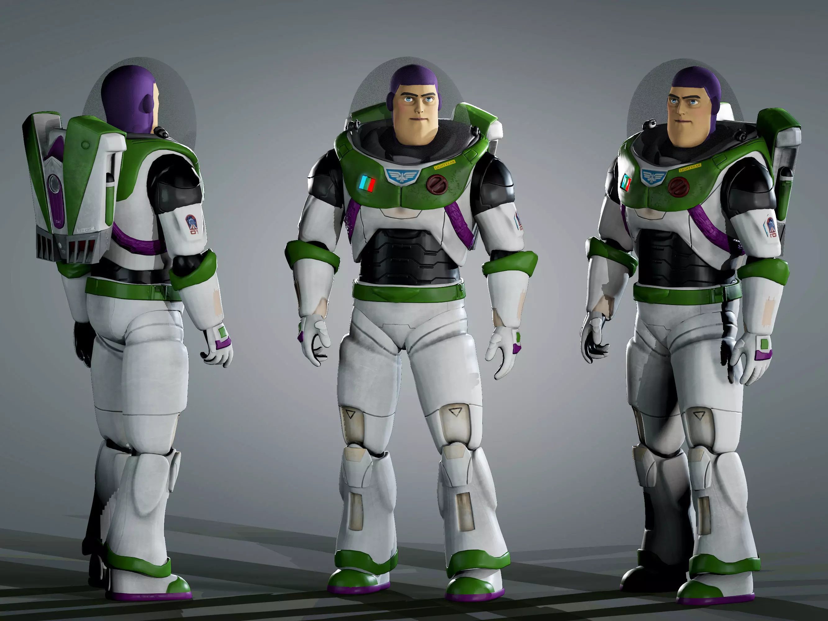 Buzz Lightyear From Movie Low-poly 3D model_0