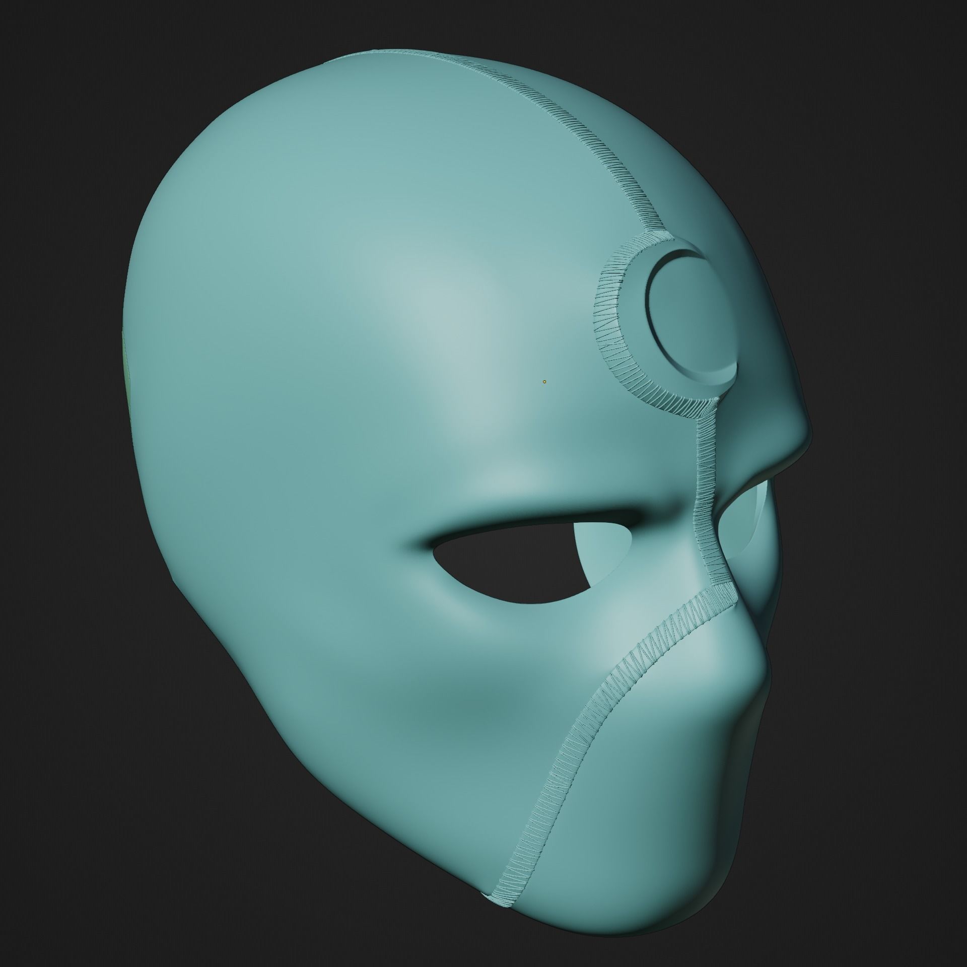 Mr Knight Inspired Mask 3D print model_16