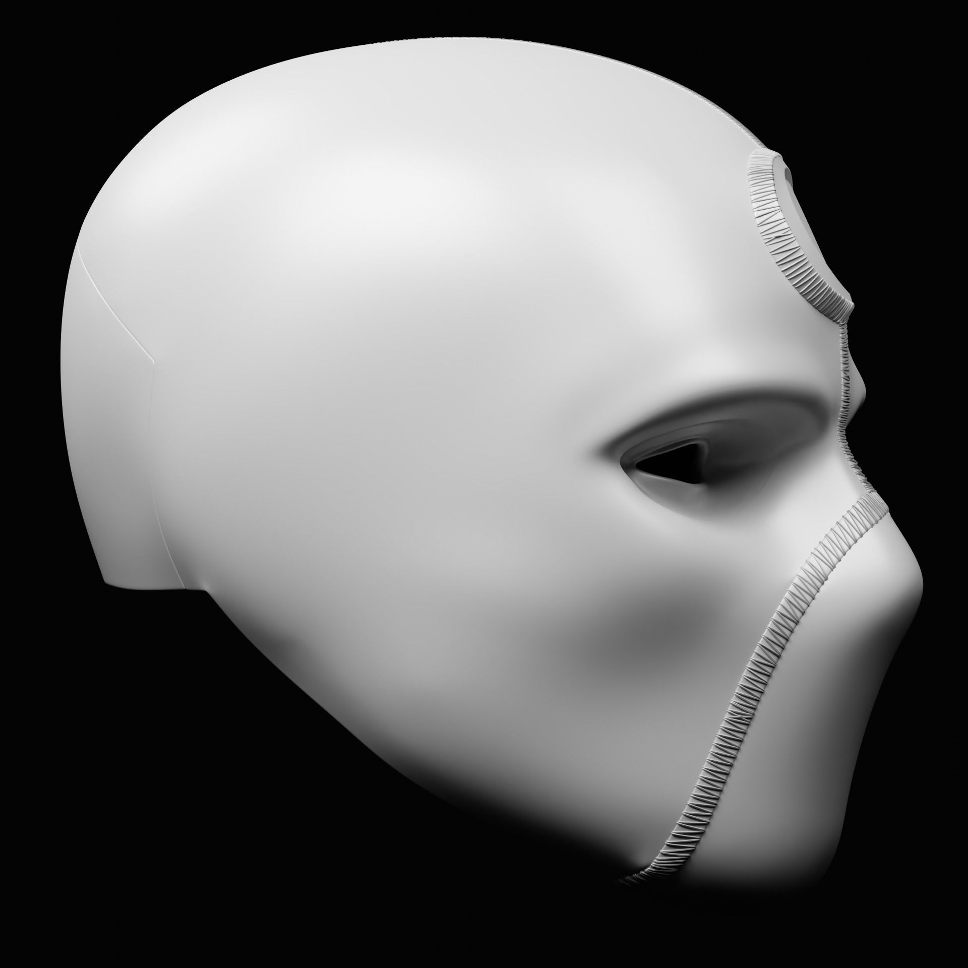 Mr Knight Inspired Mask 3D print model_9