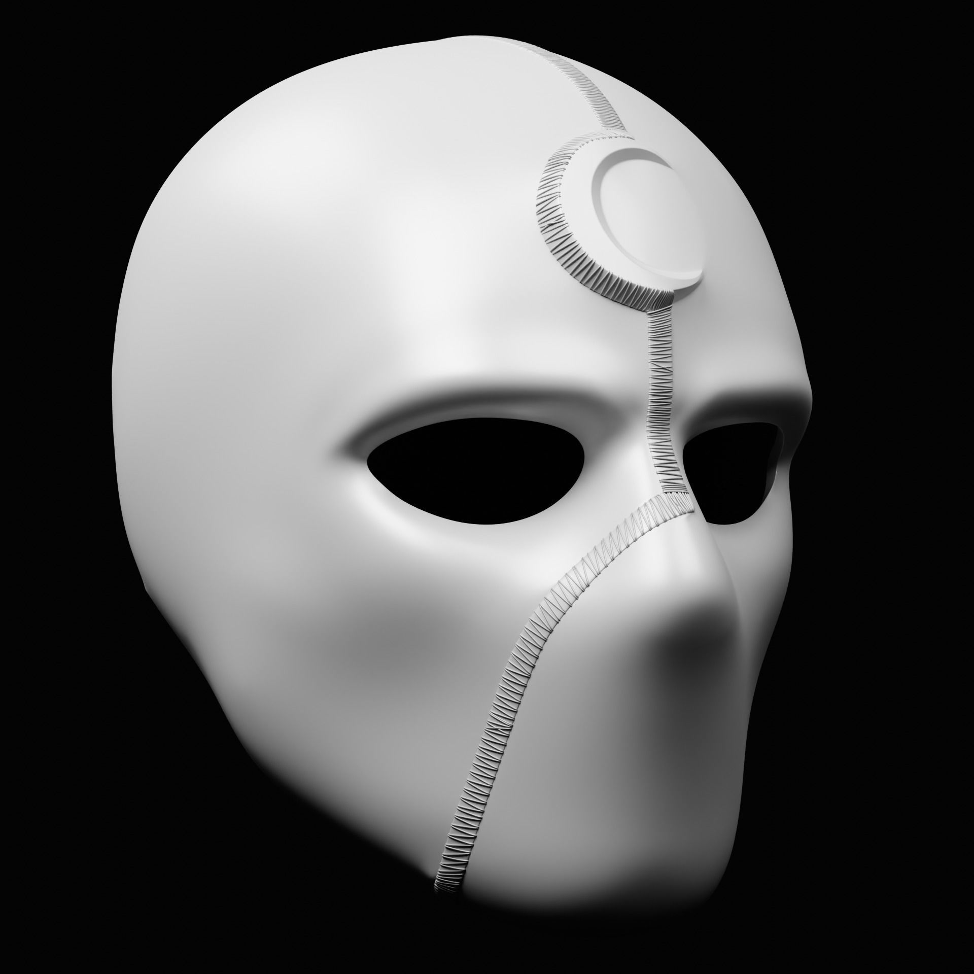Mr Knight Inspired Mask 3D print model_8
