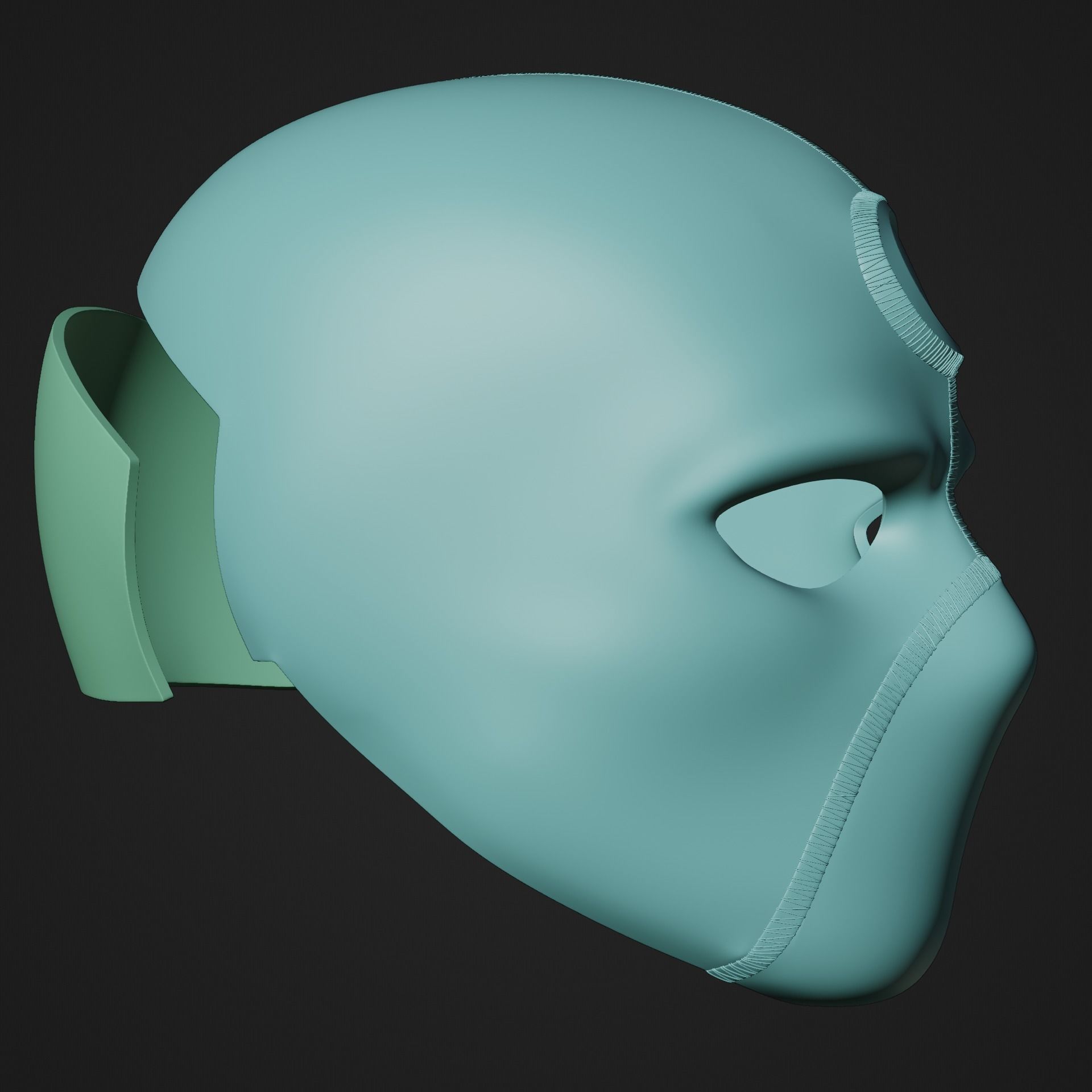 Mr Knight Inspired Mask 3D print model_14