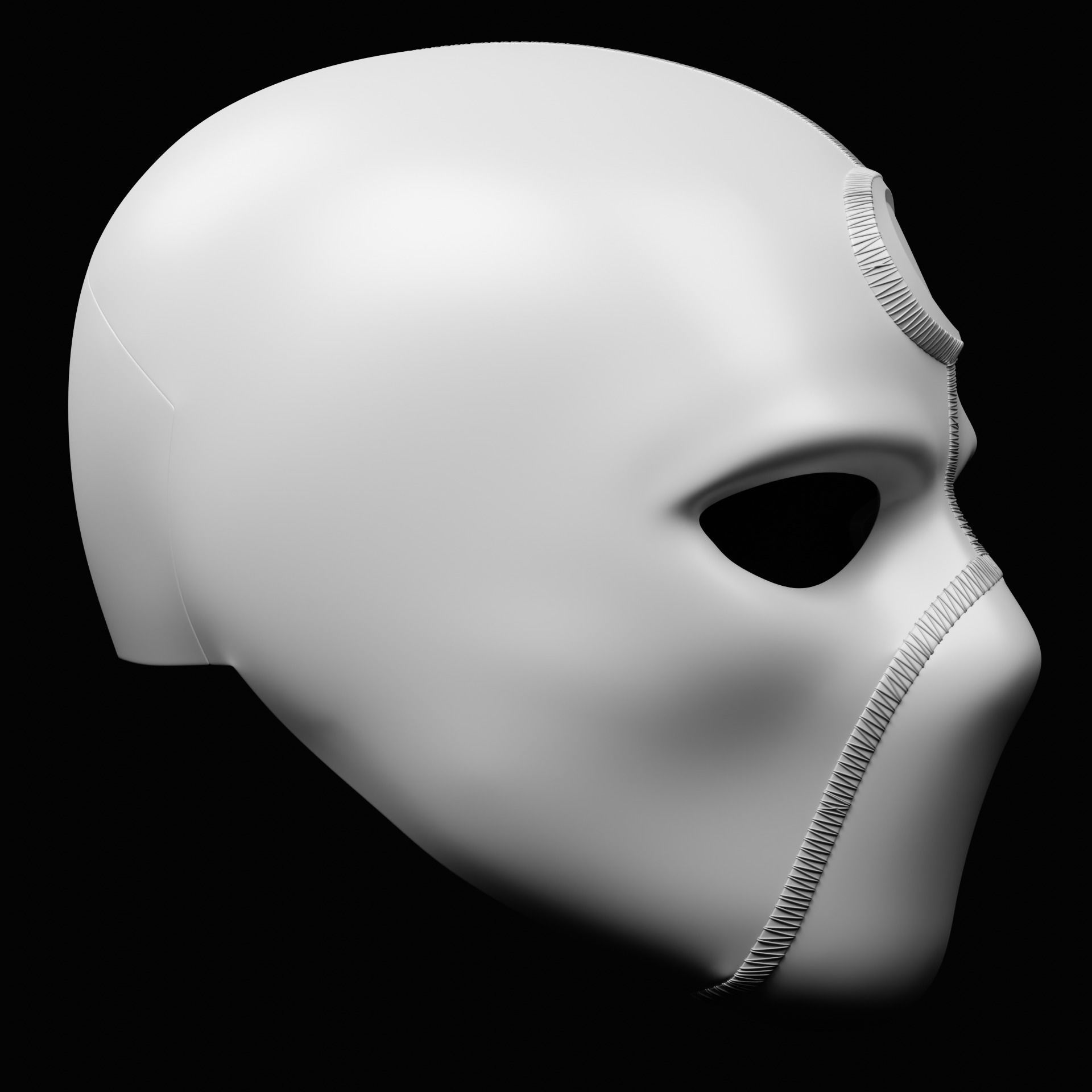 Mr Knight Inspired Mask 3D print model_10