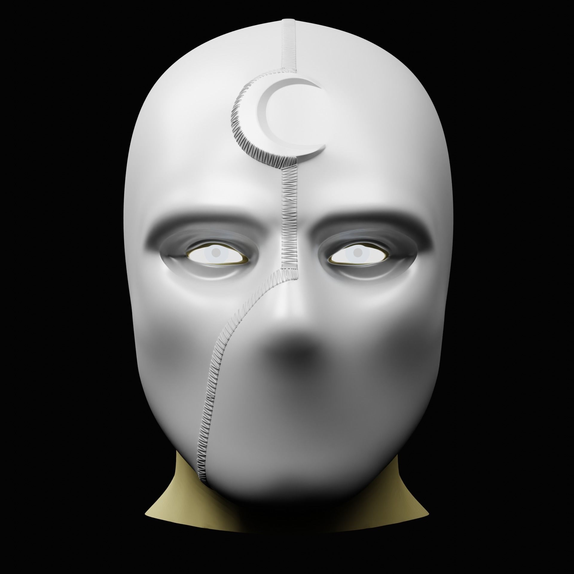 Mr Knight Inspired Mask 3D print model_1