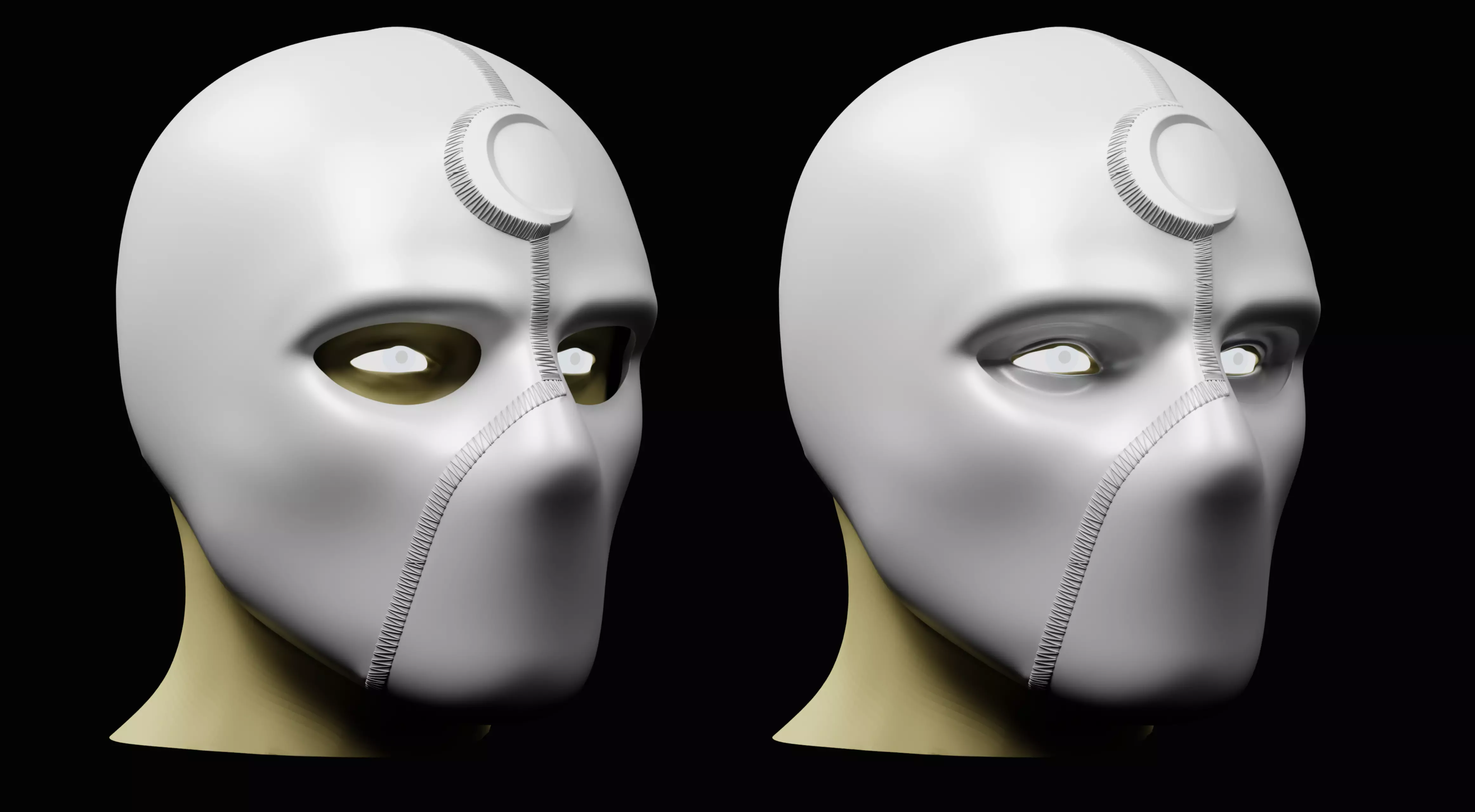 Mr Knight Inspired Mask 3D print model_0