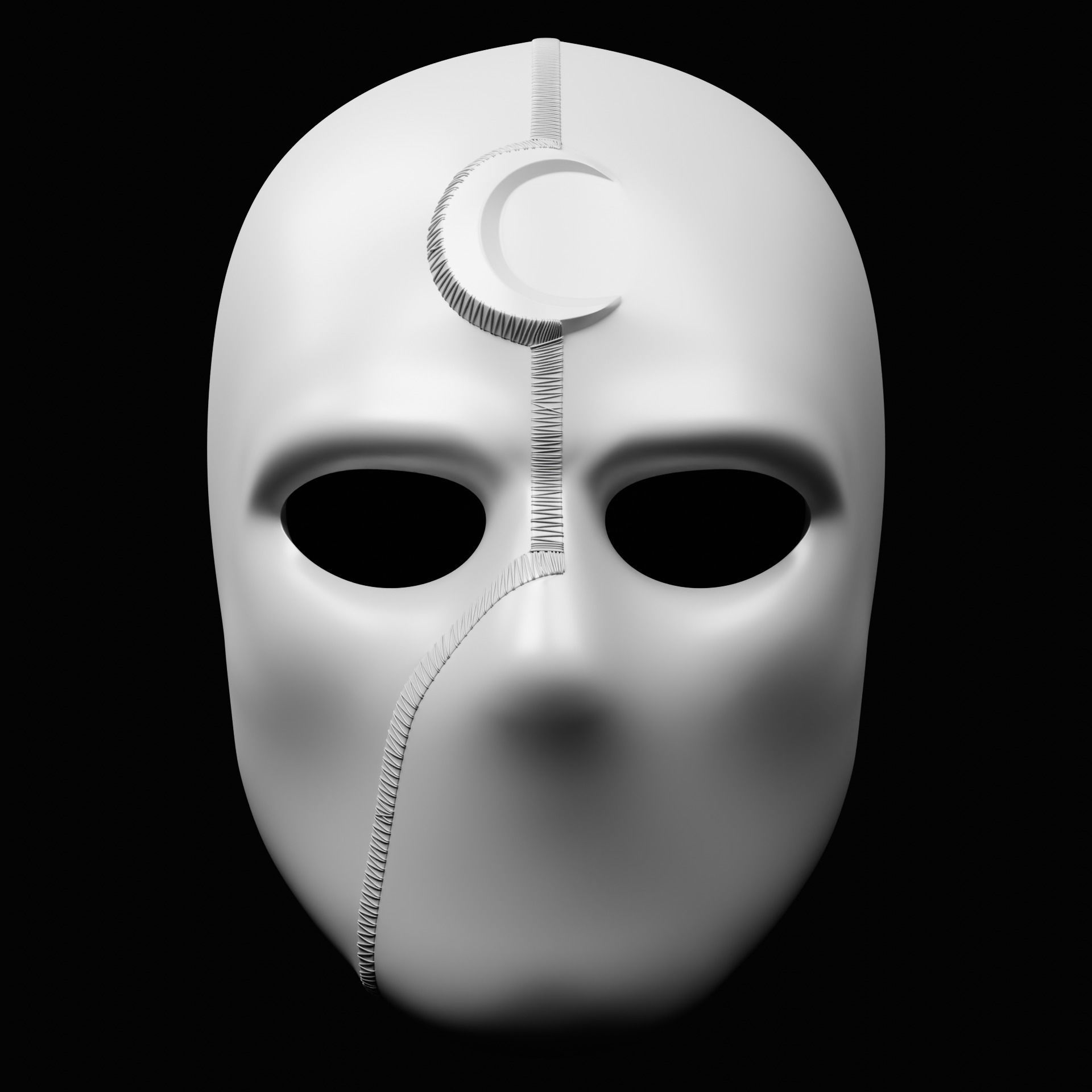 Mr Knight Inspired Mask 3D print model_6