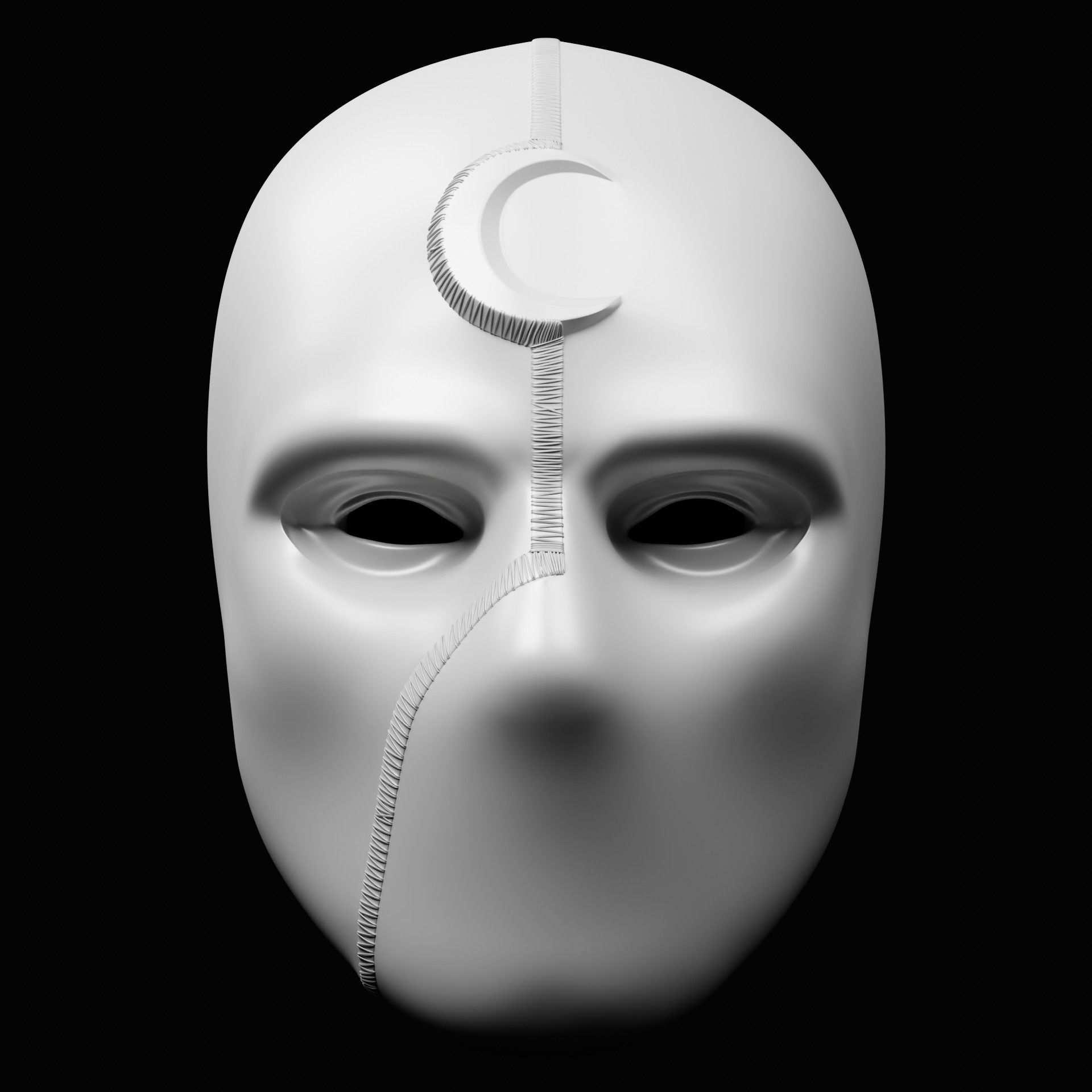 Mr Knight Inspired Mask 3D print model_5