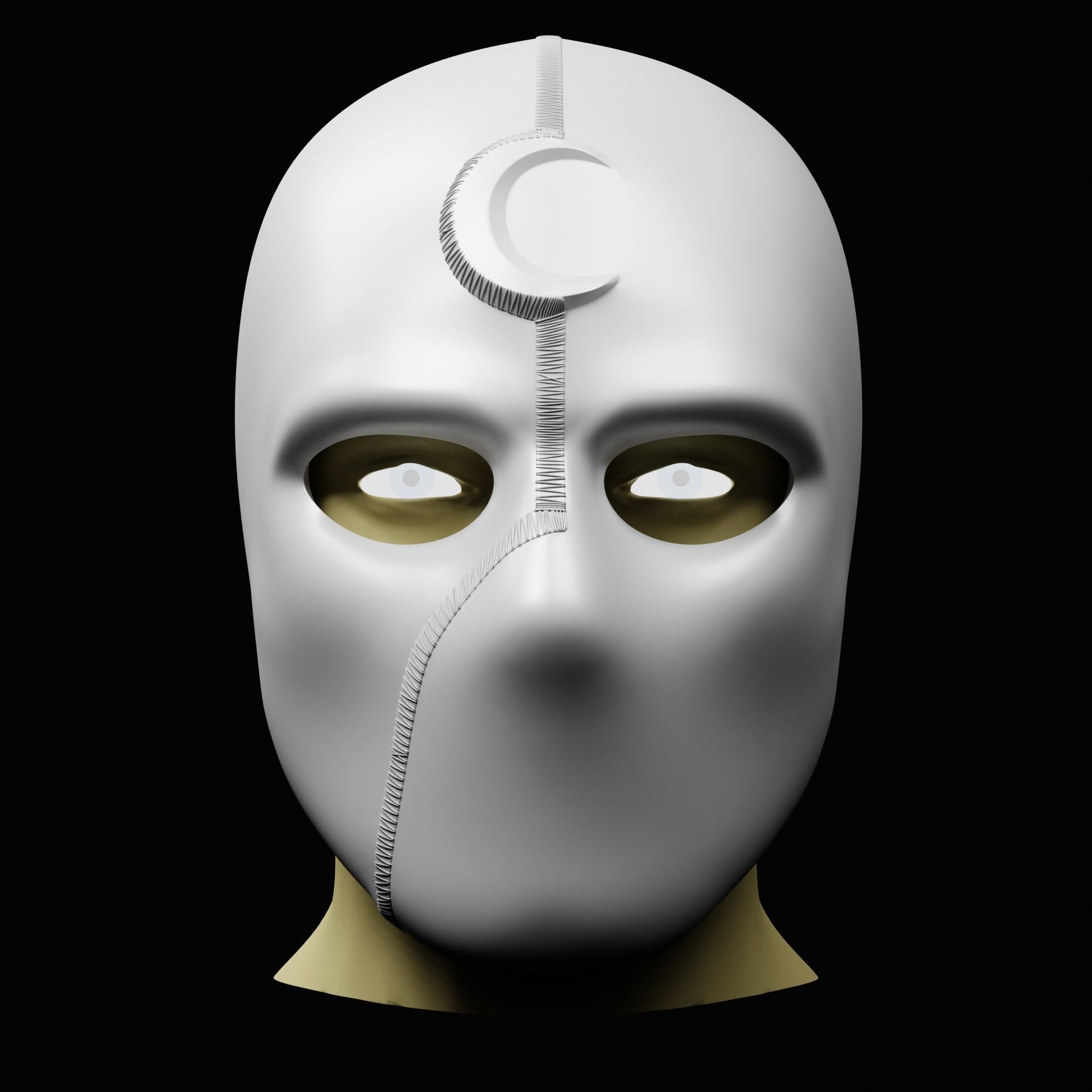 Mr Knight Inspired Mask 3D print model_2