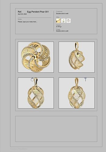 Egg Pendent Pearl 3D print model
