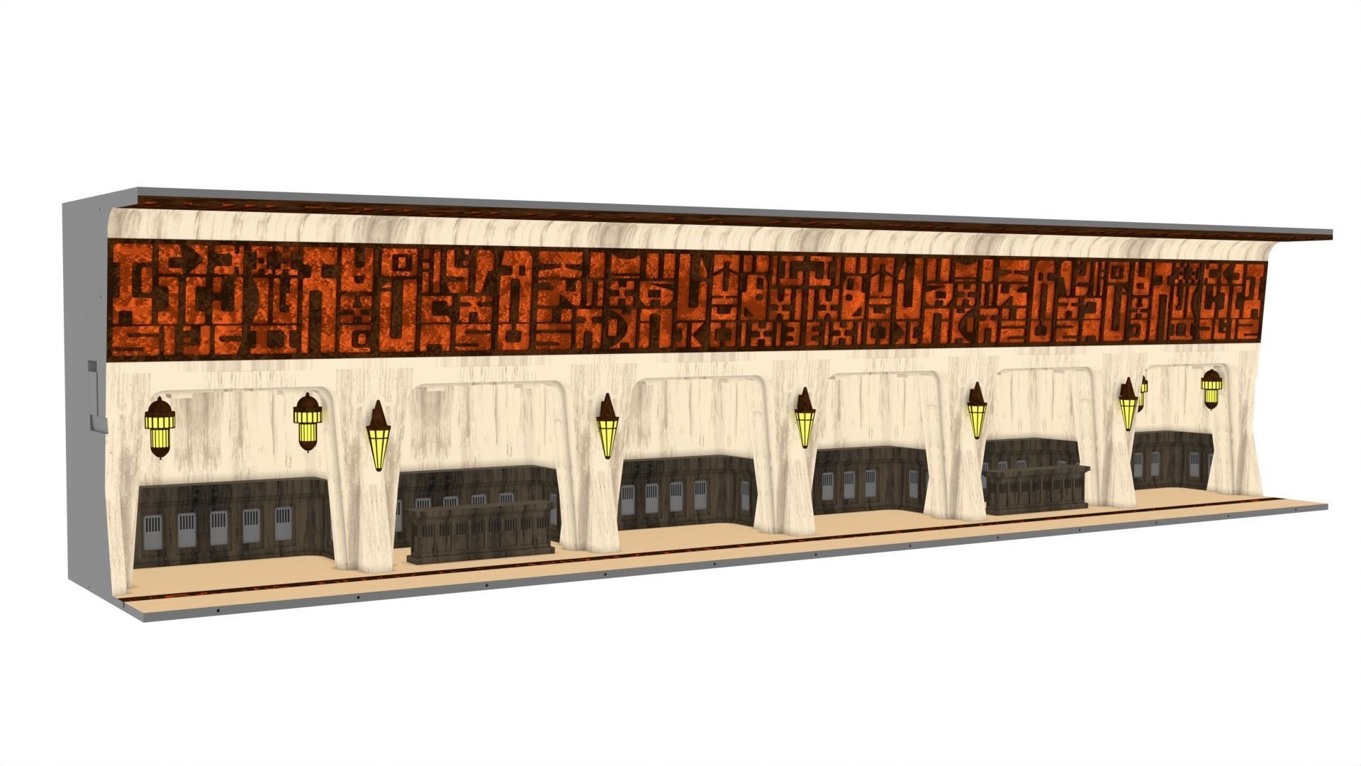 Ralph McQuarries Bazaar  - Set 2 - Shops 1-12 scale 3D print model_4