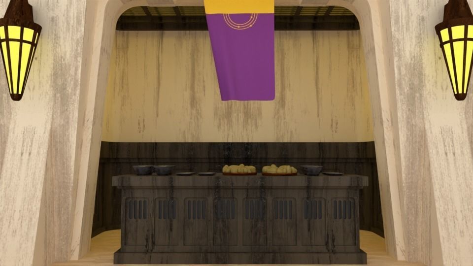 Ralph McQuarries Bazaar  - Set 2 - Shops 1-12 scale 3D print model_31