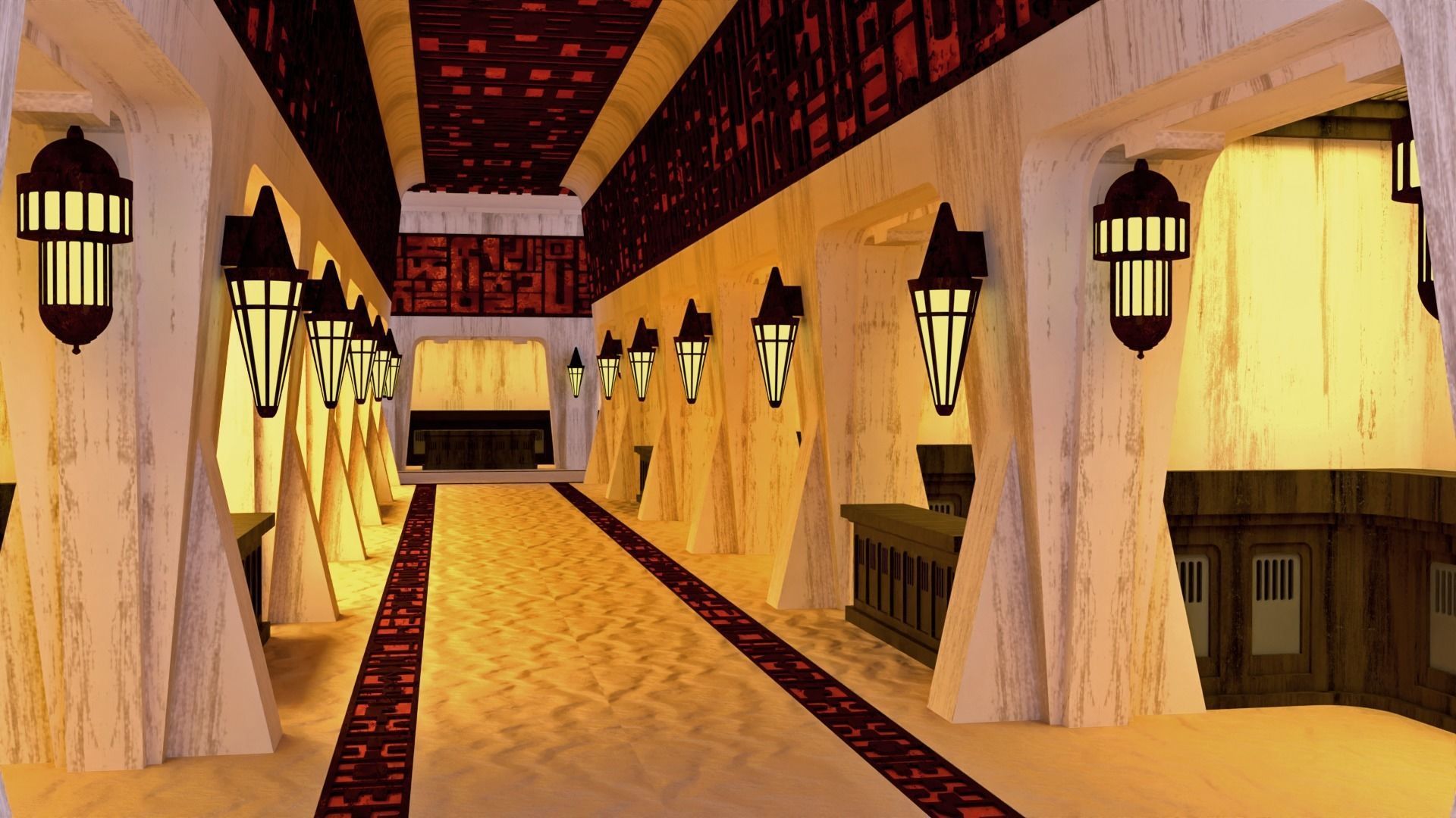 Ralph McQuarries Bazaar  - Set 2 - Shops 1-12 scale 3D print model_7