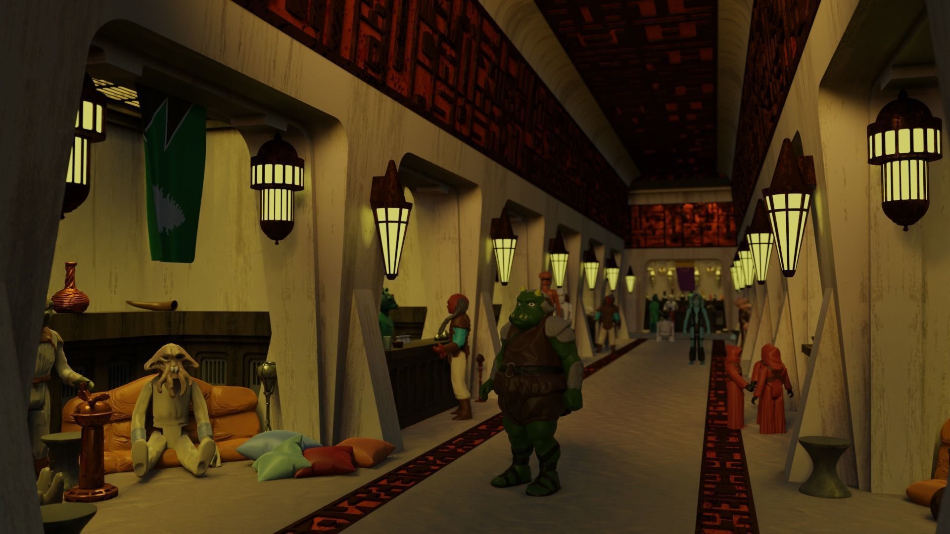 Ralph McQuarries Bazaar  - Set 2 - Shops 1-12 scale 3D print model_40