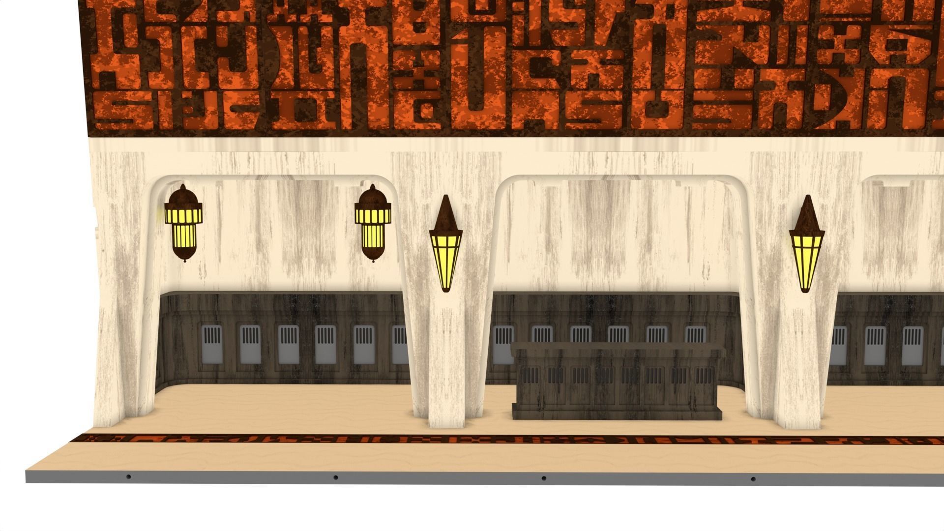 Ralph McQuarries Bazaar  - Set 2 - Shops 1-12 scale 3D print model_20