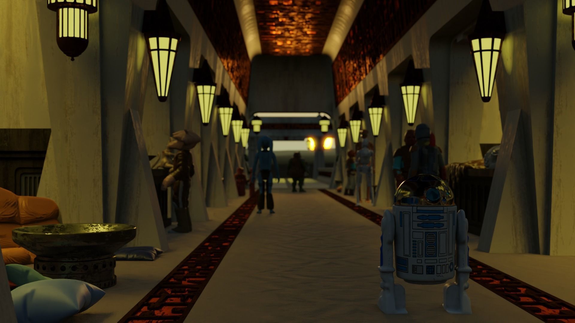 Ralph McQuarries Bazaar  - Set 2 - Shops 1-12 scale 3D print model_41