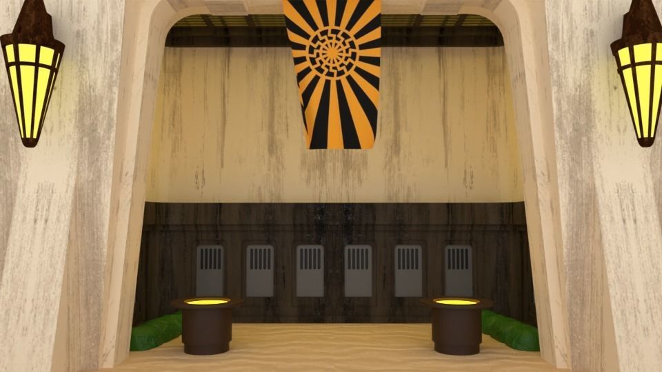 Ralph McQuarries Bazaar  - Set 2 - Shops 1-12 scale 3D print model_29