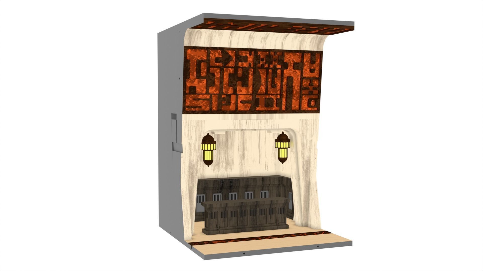 Ralph McQuarries Bazaar  - Set 2 - Shops 1-12 scale 3D print model_2