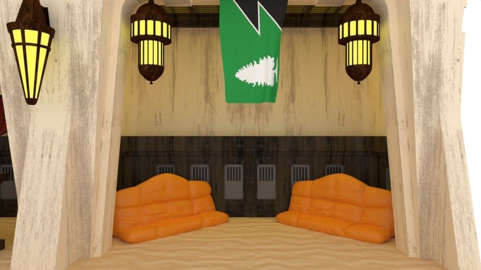 Ralph McQuarries Bazaar  - Set 2 - Shops 1-12 scale 3D print model_26