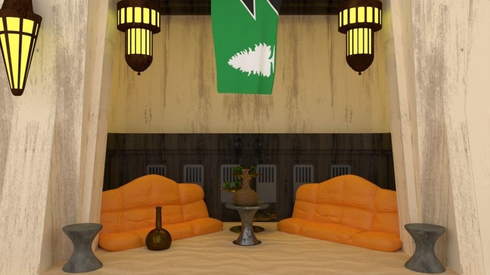 Ralph McQuarries Bazaar  - Set 2 - Shops 1-12 scale 3D print model_32