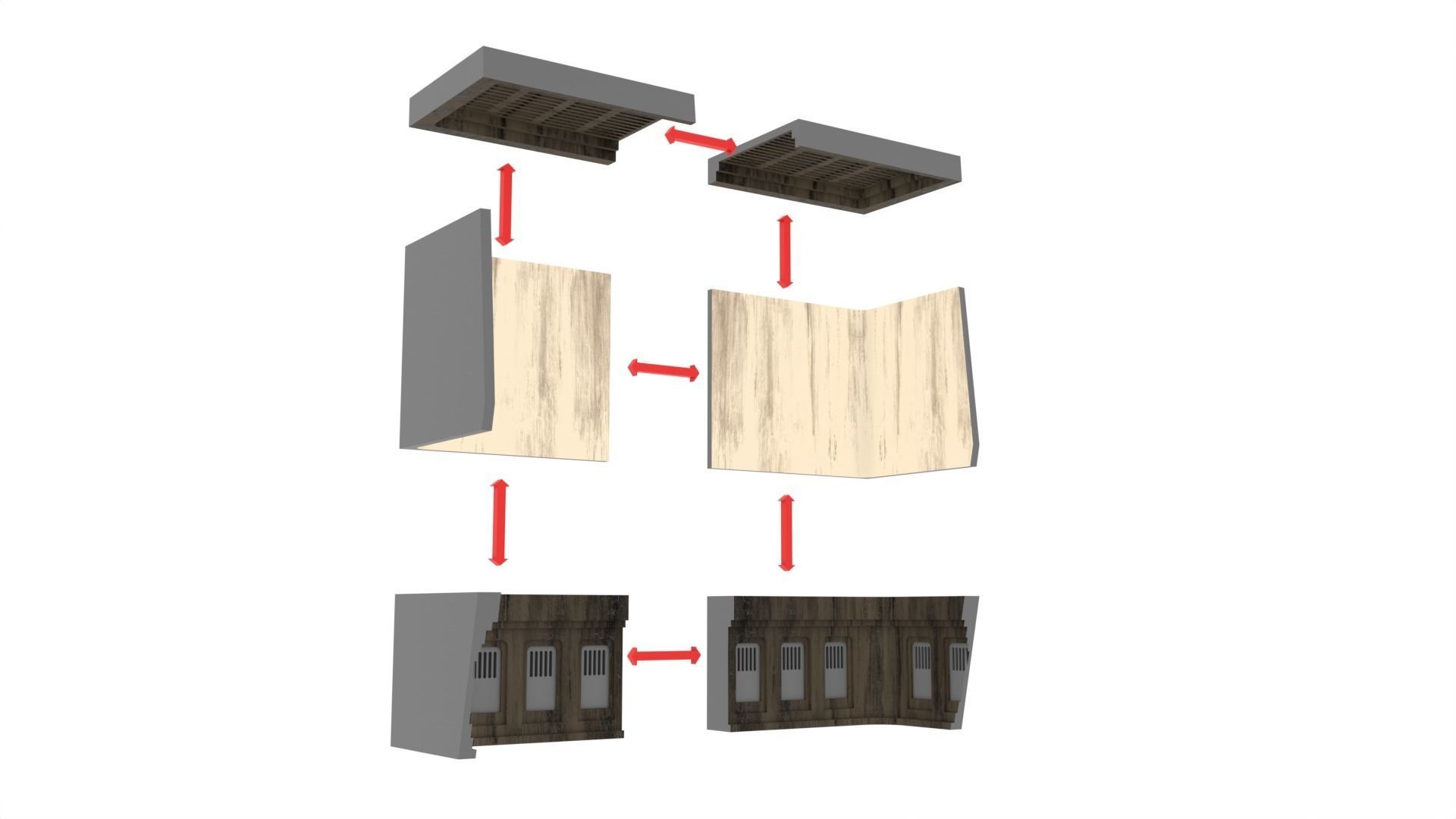 Ralph McQuarries Bazaar  - Set 2 - Shops 1-12 scale 3D print model_11