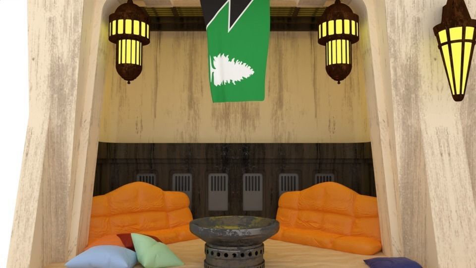 Ralph McQuarries Bazaar  - Set 2 - Shops 1-12 scale 3D print model_27