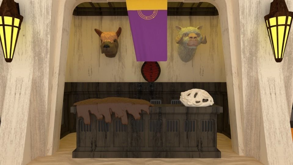 Ralph McQuarries Bazaar  - Set 2 - Shops 1-12 scale 3D print model_25