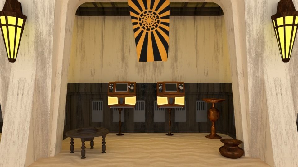 Ralph McQuarries Bazaar  - Set 2 - Shops 1-12 scale 3D print model_23