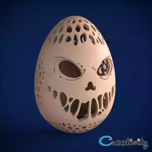 SCARY EGG Free 3D print model