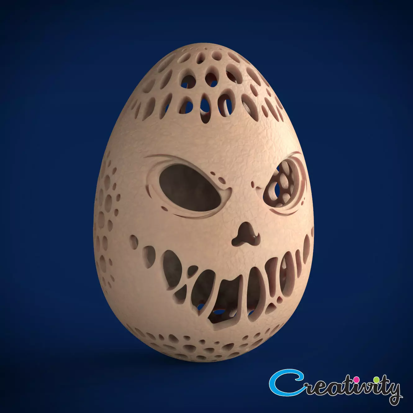 SCARY EGG Free 3D print model