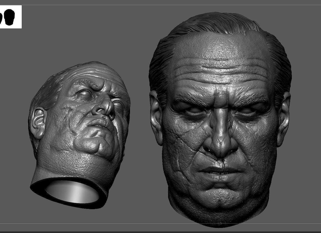Penguin -Colin Farrell Head  3D print model_6