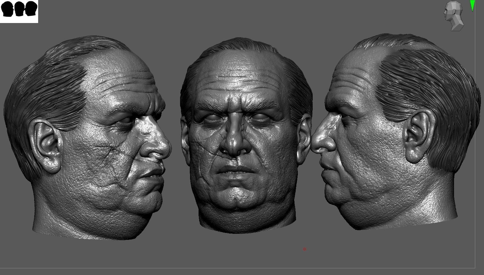 Penguin -Colin Farrell Head  3D print model_4