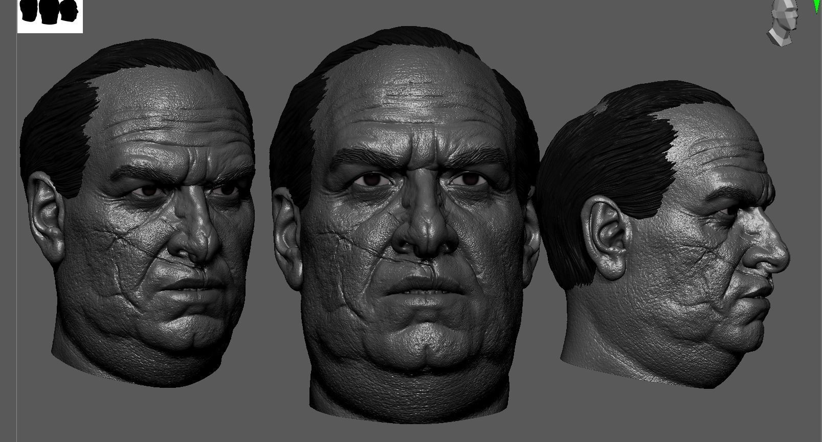 Penguin -Colin Farrell Head  3D print model_3