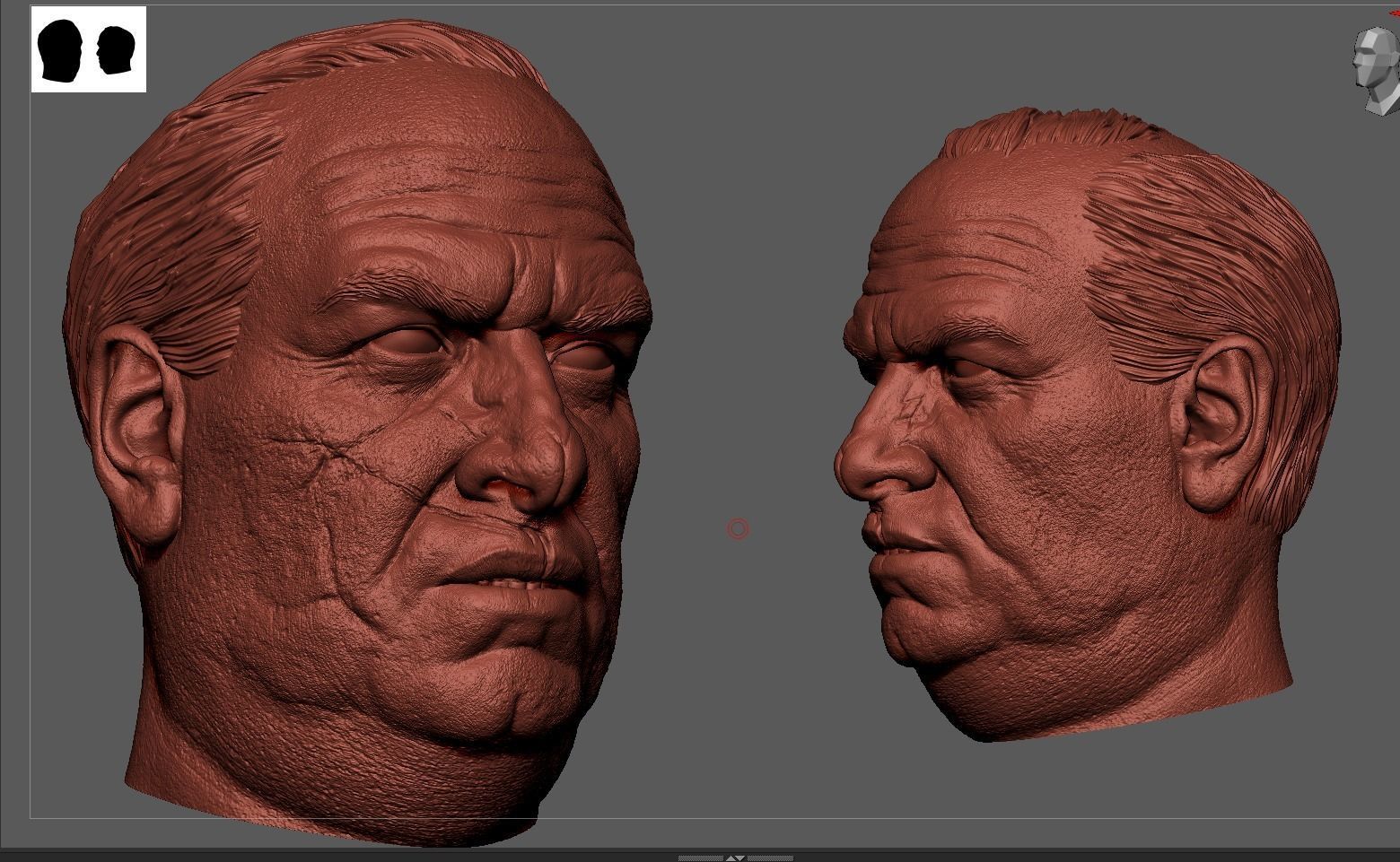 Penguin -Colin Farrell Head  3D print model_7