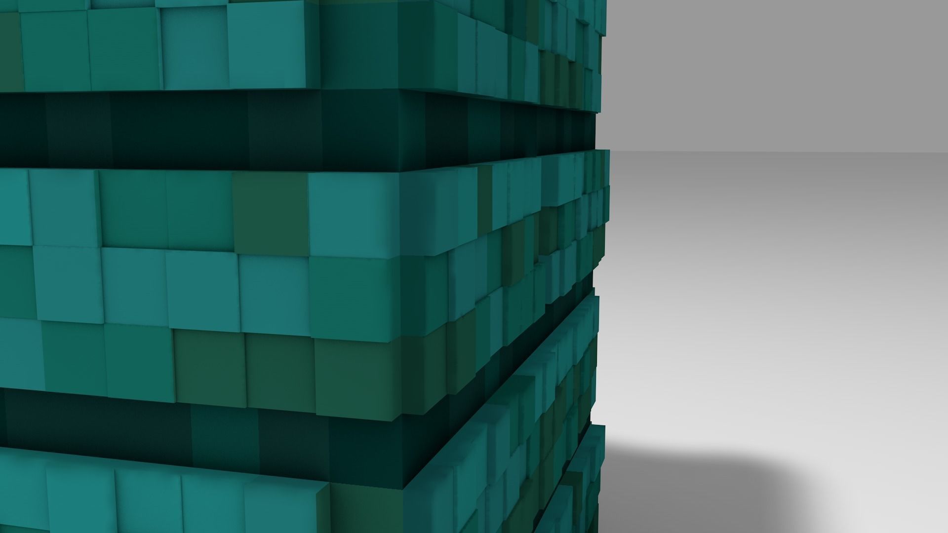 warped planks  3D model  minecraft Low-poly 3D model_4