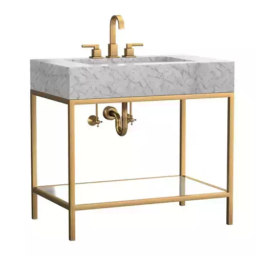 HUDSON METAL SINGLE WASHSTAND 3D model