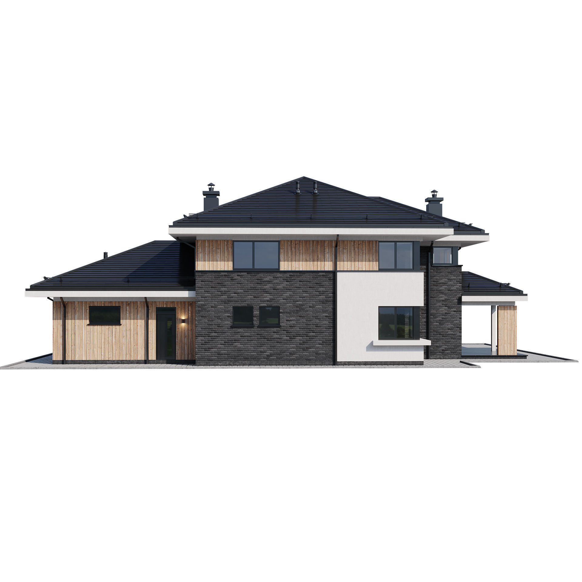 Modern house 13 3D model_12